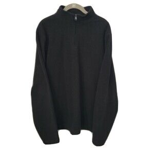 Old Navy 1/4 Zip Fleece Jacket  Womens Size Large Pullover Black